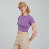 Camiseta Mujer Ostu M/c Morado Poliéster 40091831-40199