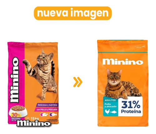 Minino Original 15kg Croqueta Alimento Gato Todas Las Etapas