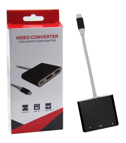 Adapt/video Compatible Con Nintendo Switch Usb Tipo C/a Hdmi