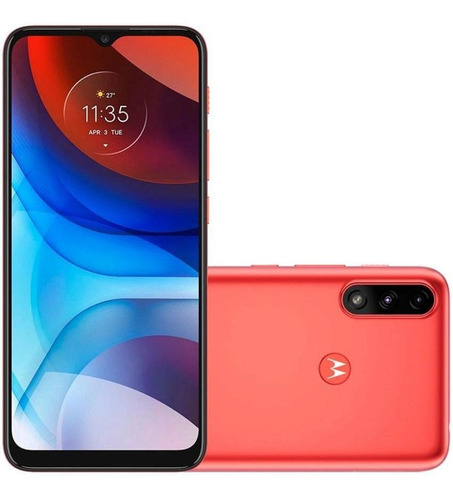 Motorola Moto E7 Power 32gb Vermelho Coral Excelente -usado