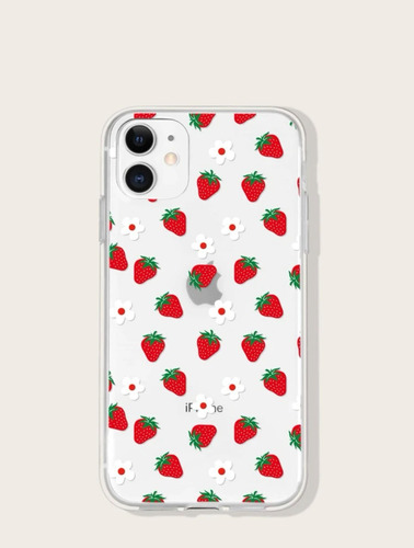 Funda Para iPhone Con Diseño De Fresitas