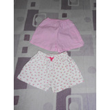 2 Shorts Beba Talle 6 - 12 Meses Aproximadamente