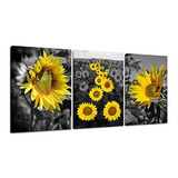 Lienzo De Pintura De Girasol Para Pared Diseño De Flores Am