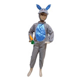 Disfraz De Conejo Azul Con Gris Primavera Para Niño