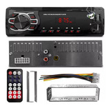 Aparelho Auto Radio Automotivo Mp3 1 Din Bluetooth Som Usb 