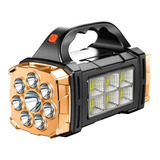 Linterna Led Cob Searchlight Recargable Por Usb, Luz Solar