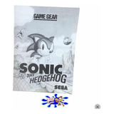 Sonic The Hedgehog Manual De Instrução Game Gear