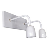 Spot Recto Aplique Pared Industrial Moderno Vintage 2 Luces