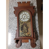 Reloj  Pared Antiguo  Con Pendulo Pat1881 Para Reparar.