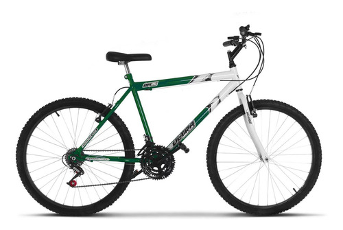 Bicicleta  De Passeio Ultra Bikes Bike Aro 26 18v Freios V-brakes Cor Verde/branco