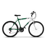 Bicicleta  De Passeio Ultra Bikes Bike Aro 26 18v Freios V-brakes Cor Verde/branco