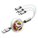 Cable De Carga Multiple Usb, Cabina De Carga Retractil De...