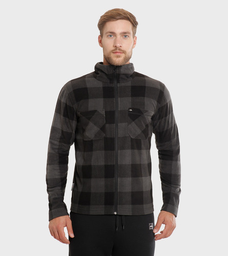 Campera De Hombre Montagne Ryan Micropolar Abrigada Escoces