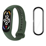 Pulseira De Silicone Para Xiaomi Mi Band 7 + 2 Película 3d