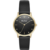 Reloj Mon Amie Launch Water Black Leather Watch By Fossil