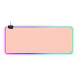 Mousepad Rosa Gamer Com Iluminação Led Antiderrapante 80x30