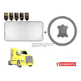 Volante Trailer Piel Gris + Cubresol Kenworth T680 15-25