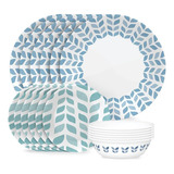 Corelle Global Collection Vitrelle Juego De Vajilla De 18 De