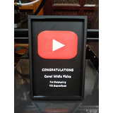 Placa Youtube Personalizada - 15 Cm