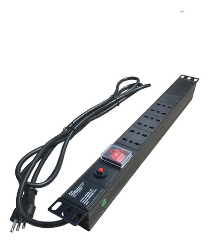 Zapatilla Eléctrica 19   Pdu 6 Posiciones Enchufe 10a 220v