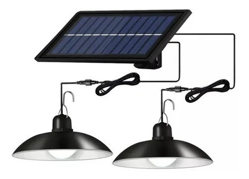 X2 Lámpara Led Solar, Plafón Colgante + Control 120w