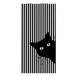 Iuocfer Lovey Curious Black Cat - Juego De Toallas Para Mano