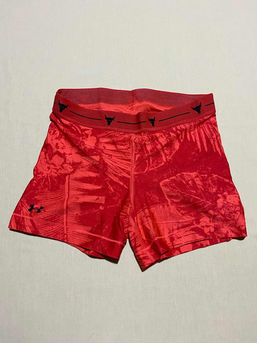 Short De Licra Corto Under Armour Rock Project Naranja Med