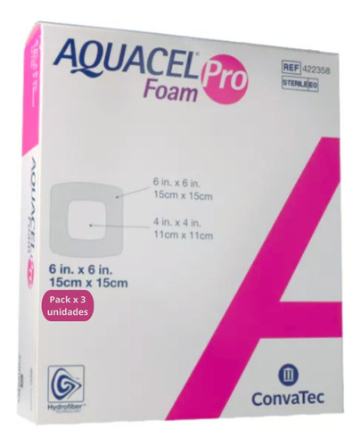 Tres (3) Aquacel Foam Pro 15x15