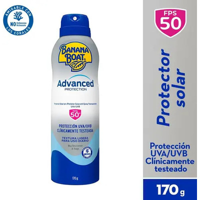 Protector Solar Banana Boat Advanced Protection 50+FPS Spray | MercadoLibre