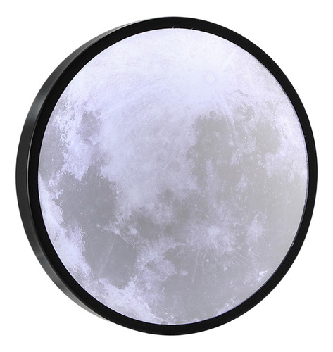 Lámpara Moon Mirror Redonda Con Forma De Luna Para Decoració