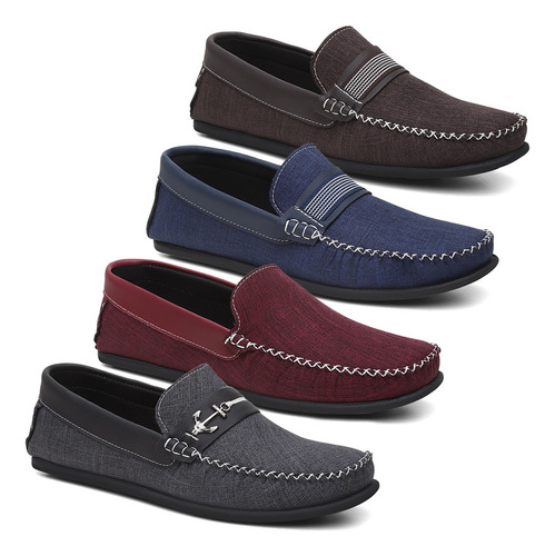 4 Pares De Mocassim Masculino *** Promoção *** T O P 01