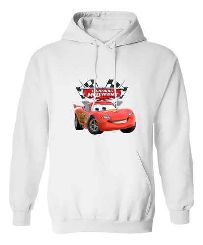 Sudadera Con Gorro Lightning Mc Queens Rayo Cars