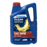 Aceite Fercol Oleum 5w40 Lubricante Sintetico Multigrado E