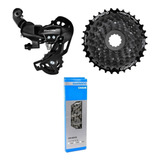 Set Grupo Transmision Shimano 24v - Piñon Cadena Cambio