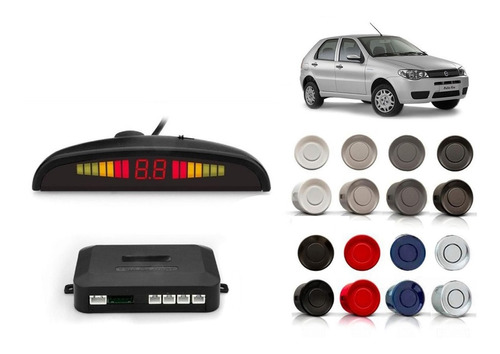 Sensor De Estacionamiento P/ Fiat Palio2 Con Display 