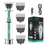 Máquina Trimmer Recortadora Vgr V-079 Plateada Barberia