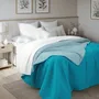 Cubrecama Primavera Verano 1 Plaza Y Media Reversible Cover Jean Cartier Premium Bitono Matelaseado Sonic Y Borde A Contratono - Fresco Y Liviano Ideal Para Uso Diario Color Petróleo | MercadoLibre