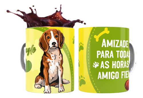 Caneca Personalizada Companheiro Canino Golden Retriever