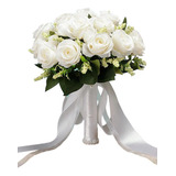 Ramo Novia Xv Años Bouquet Articial Flores Ivory 