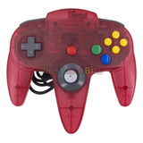 Control Fucsia / Transparente Para Nintendo 64 Original