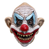 Máscara De Payaso Terrorífico Clowns Kinky Clown Disfraz Color Blanco Y Azul