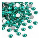 Pedreria Cristal Para Uñas Decoración Tornasol Ss40-34-30-20 Color Zircon Verde Ss30 (6.3-6.5mm)288pzs