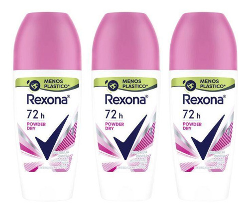 Desodorante Roll-on Rexona Feminino Powder - 48h De Proteção