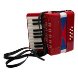 Sanfona Acordeon 8 Baixos E 17 Teclas Semi Profissional 