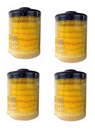 Refil Esponja Amarelo Com Copo Filtros Boyu Sp I,ll,lll 4und