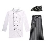 Paquete Uniforme Chef Gorro Chef Filipino De Mangas Largas