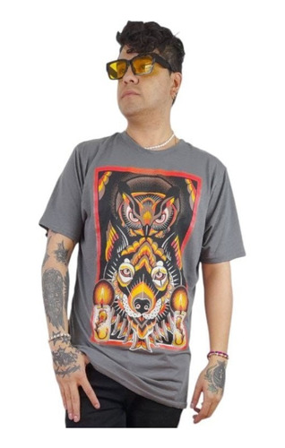 Playera Larva Lobo Ofrenda Arte Mexicano