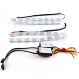 Tipo De Cristall Tiras Led Luz Blanca Drl Y Ambar Secuencial