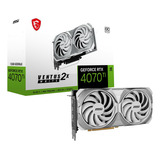 Msi Gaming Geforce Rtx 4070 Ti 12gb Gdrr6x 192-bit Hdmi/dp Nvlink Tri-frozr 3 Ada Lovelace Architecture Tarjeta Gráfica (rtx 4070 Ti Ventus 2x Blanco 12g Oc)