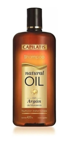 Shampoo Natural Oil Con Aceite De Argán - Capilatis 420ml